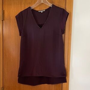 Daniel Rainn Deep Purple V-Neck Blouse